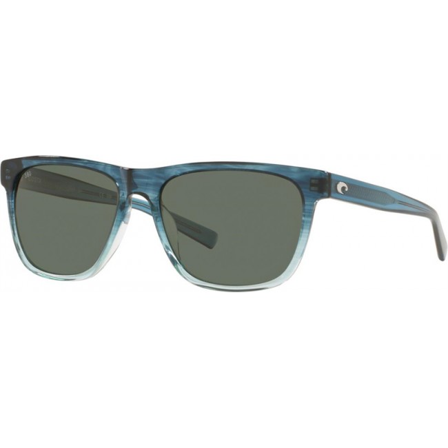 Costa Apalach Sunglasses Shiny Deep Teal Fade Frame Grey Lens