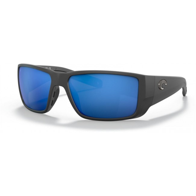 Costa Blackfin PRO Sunglasses Matte Black Frame Blue Lens