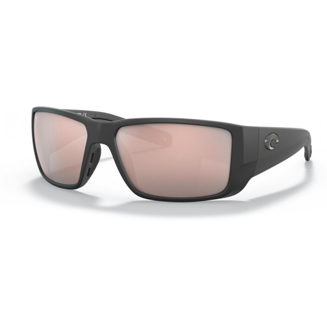 Costa Blackfin PRO Sunglasses Matte Black Frame Copper Silver Lens