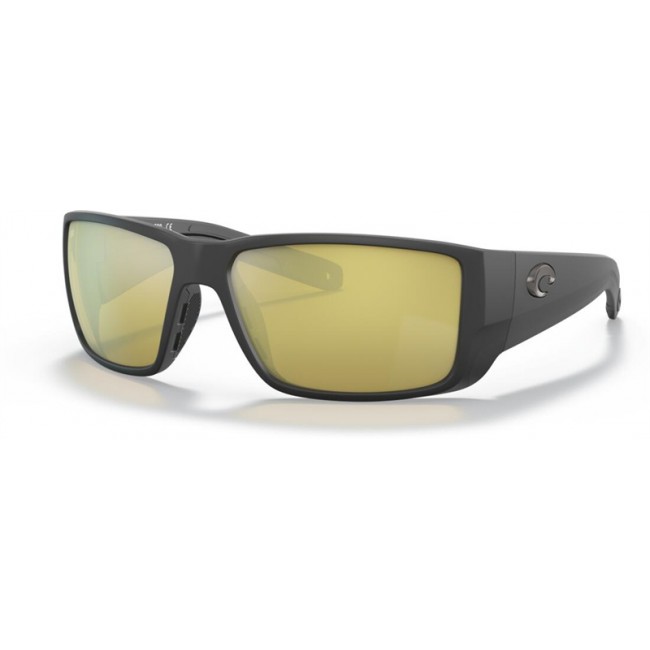 Costa Blackfin PRO Sunglasses Matte Black Frame Sunrise Silver Lens