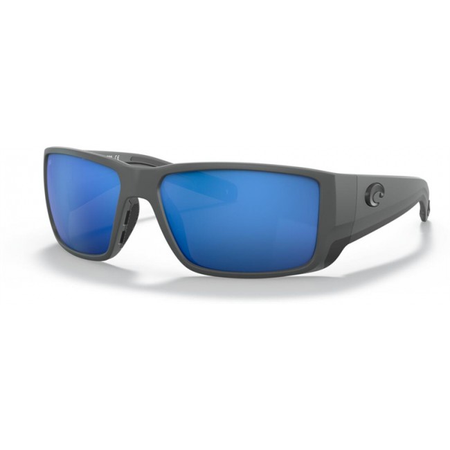 Costa Blackfin PRO Sunglasses Matte Gray Frame Blue Lens
