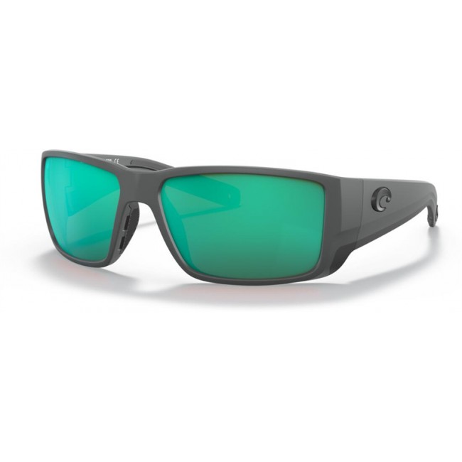 Costa Blackfin PRO Sunglasses Matte Gray Frame Green Lens