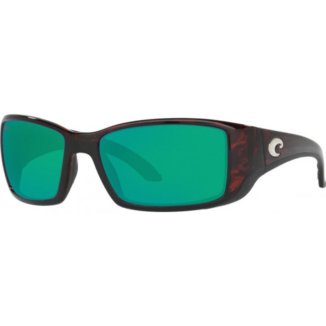 Costa Blackfin Sunglasses Tortoise Frame Green Lens