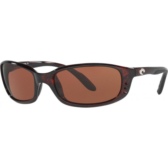 Costa Brine Sunglasses Tortoise Frame Copper Lens