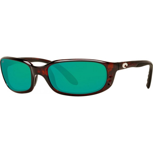 Costa Brine Sunglasses Tortoise Frame Green Lens