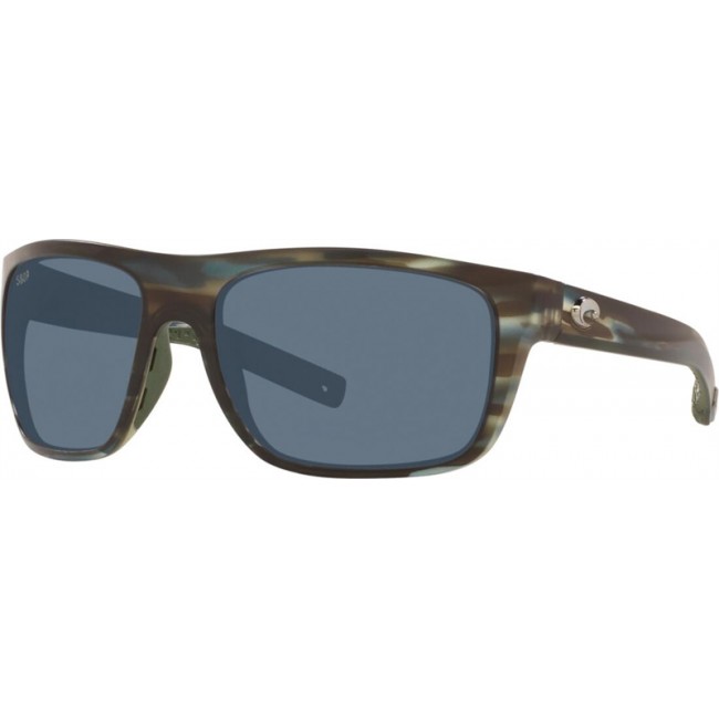 Costa Broadbill Sunglasses Matte Reef Frame Grey Lens