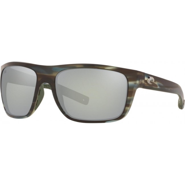 Costa Broadbill Sunglasses Matte Reef Frame Grey Silver Lens