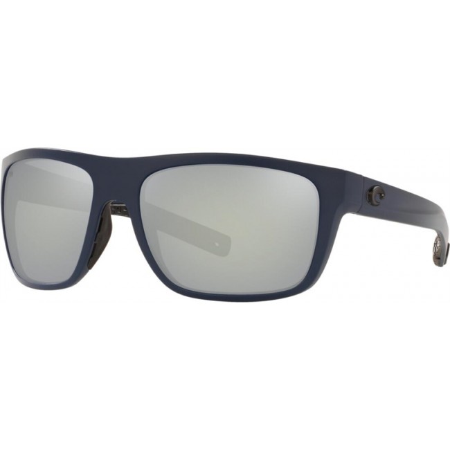 Costa Broadbill Sunglasses Midnight Blue Frame Grey Silver Lens
