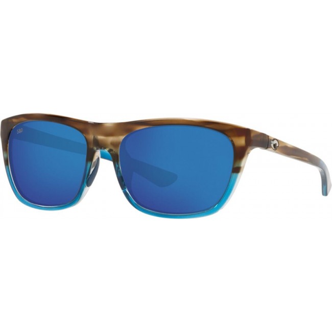 Costa Cheeca Sunglasses Shiny Wahoo Frame Blue Lens