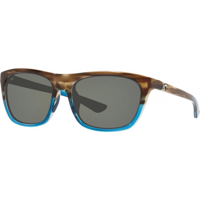 Costa Cheeca Sunglasses Shiny Wahoo Frame Grey Lens