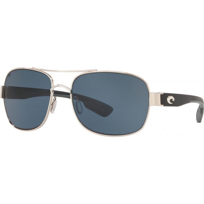 Costa Cocos Sunglasses Palladium Frame Grey Lens