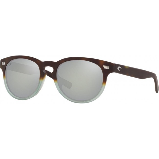 Costa Del Mar Sunglasses Matte Tide Pool Frame Grey Silver Lens