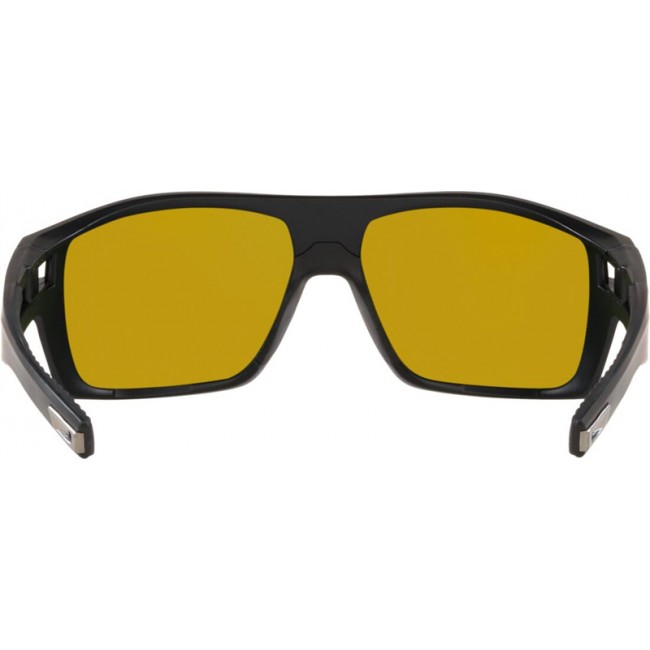 Costa Diego Sunglasses Matte Black Frame Sunrise Silver Lens