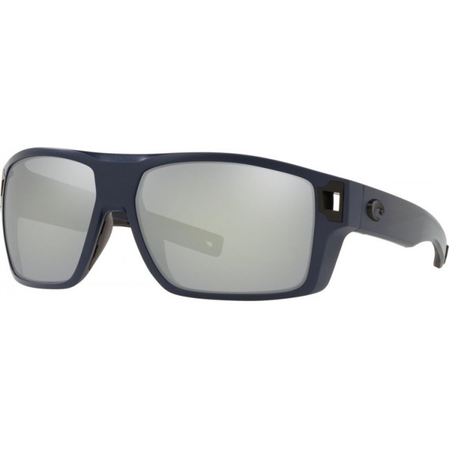 Costa Diego Sunglasses Midnight Blue Frame Grey Silver Lens