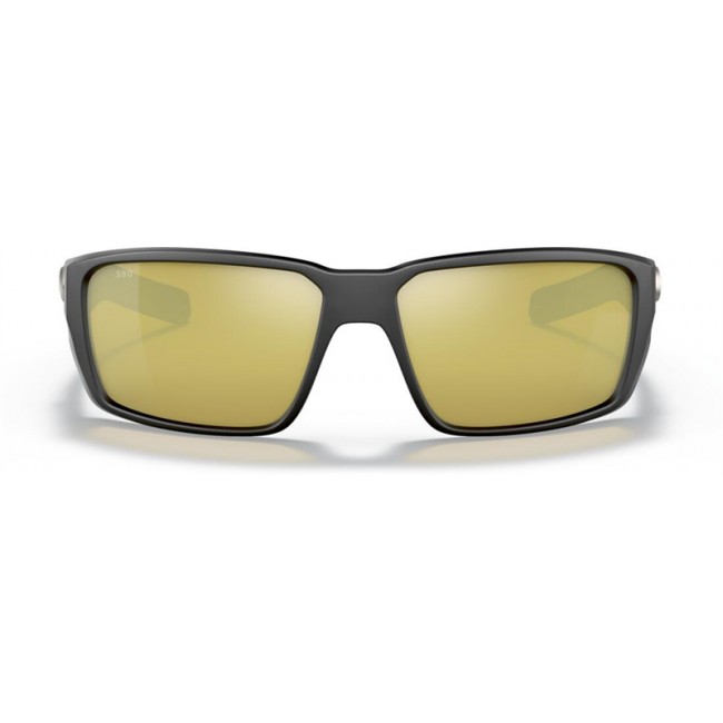 Costa Fantail PRO Sunglasses Matte Black Frame Sunrise Silver Lens