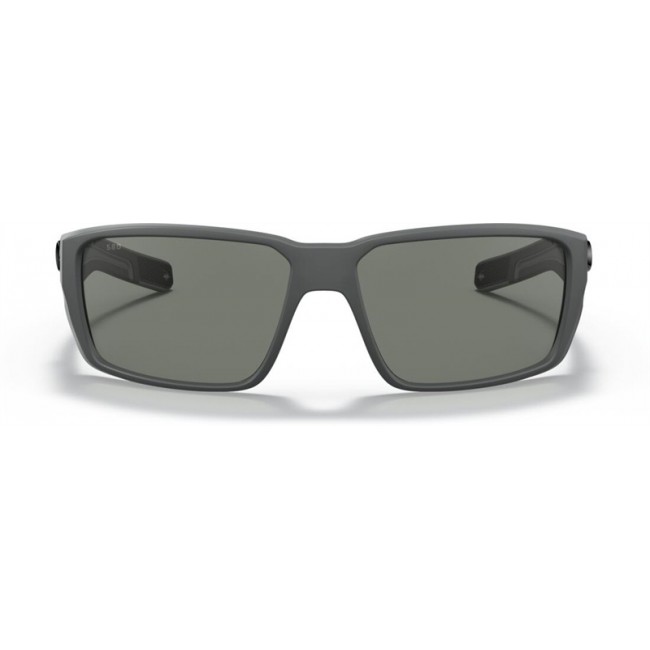 Costa Fantail PRO Sunglasses Matte Gray Frame Grey Lens