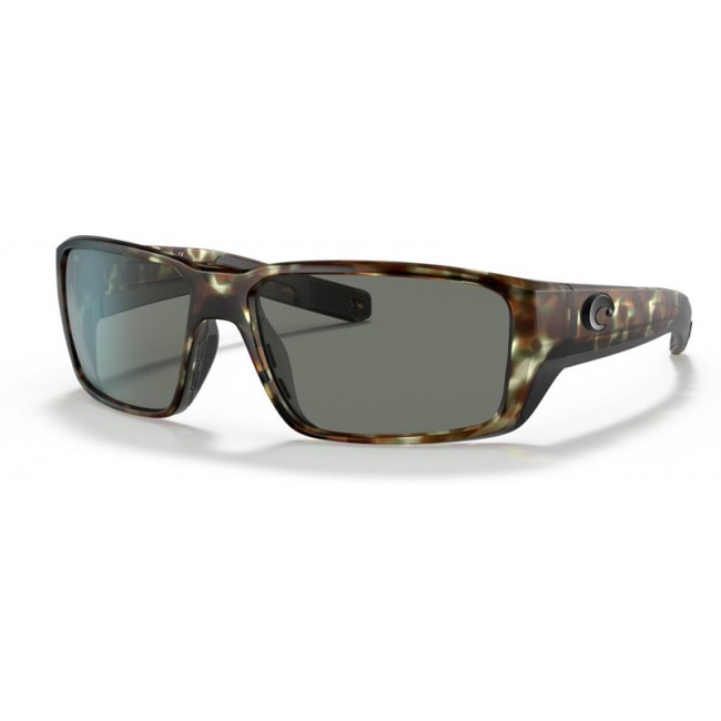 Costa Fantail PRO Sunglasses Matte Wetlands Frame Grey Lens