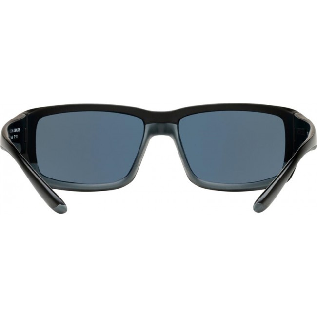 Costa Fantail Sunglasses Matte Black Frame Blue Lens