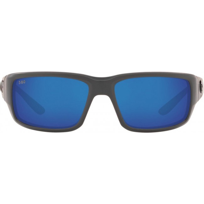 Costa Fantail Sunglasses Matte Gray Frame Blue Lens