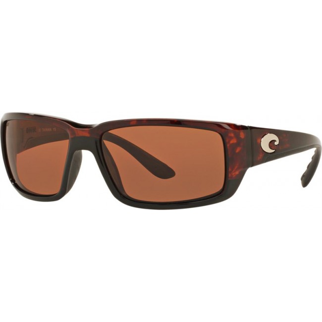 Costa Fantail Sunglasses Tortoise Frame Copper Lens