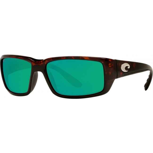 Costa Fantail Sunglasses Tortoise Frame Green Lens