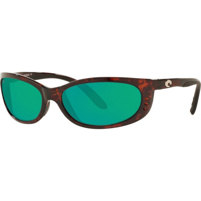 Costa Fathom Sunglasses Tortoise Frame Green Lens