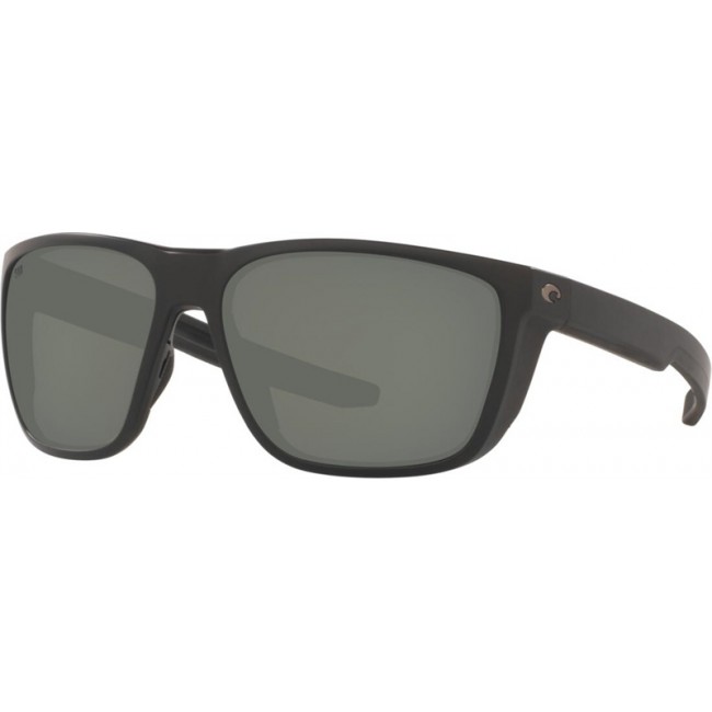 Costa Ferg Sunglasses Matte Black Frame Grey Lens