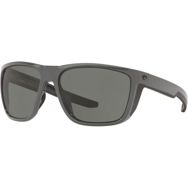 Costa Ferg Sunglasses Matte Gray Frame Grey Lens