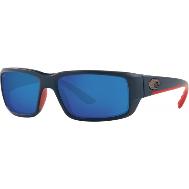 Costa Freedom Series Fantail Sunglasses Matte Freedom Fade Frame Blue Lens