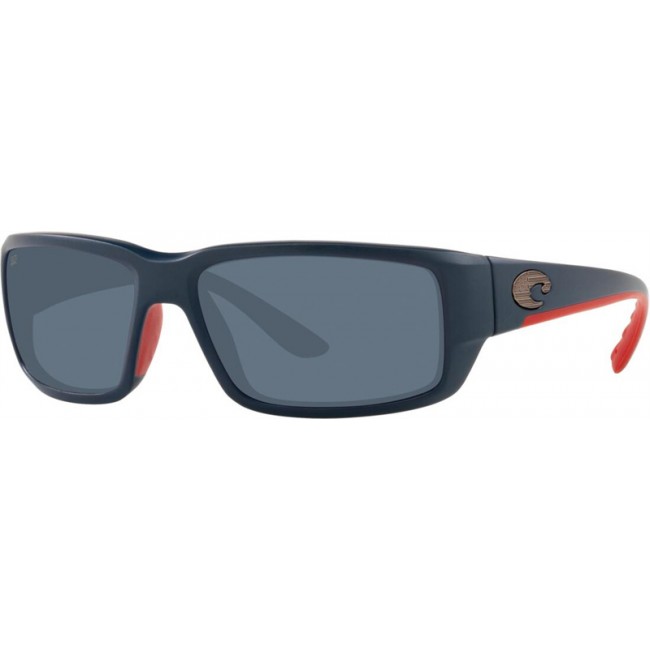 Costa Freedom Series Fantail Sunglasses Matte Freedom Fade Frame Grey Lens