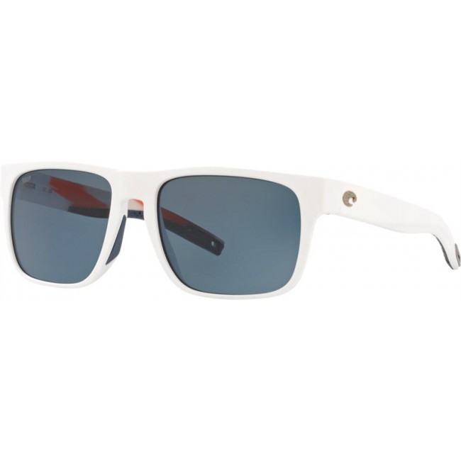 Costa Freedom Series Spearo Sunglasses Matte Usa White Frame Grey Lens
