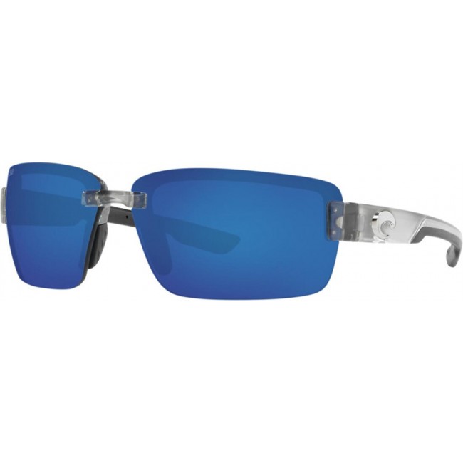 Costa Galveston Sunglasses Silver Frame Blue Lens