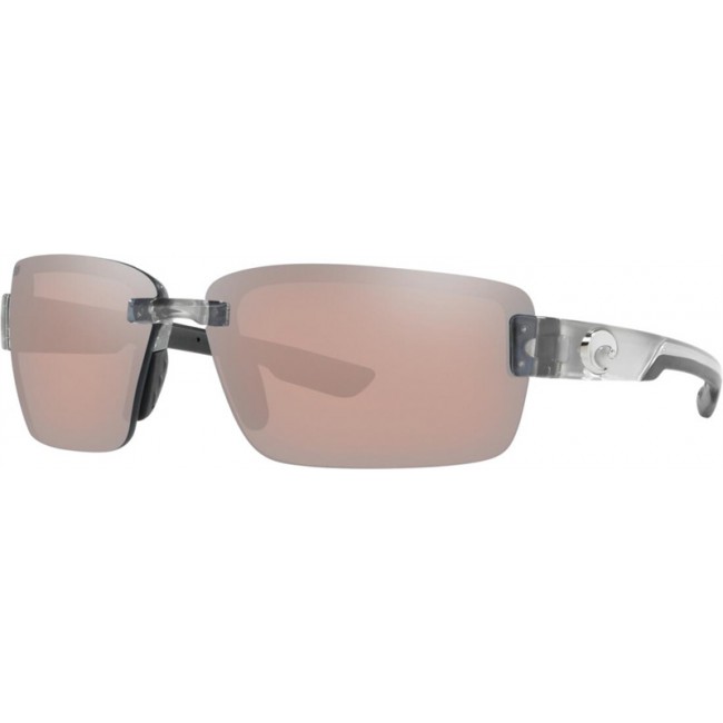 Costa Galveston Sunglasses Silver Frame Copper Silver Lens