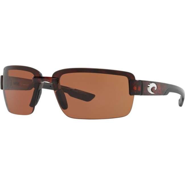 Costa Galveston Sunglasses Tortoise Frame Copper Lens