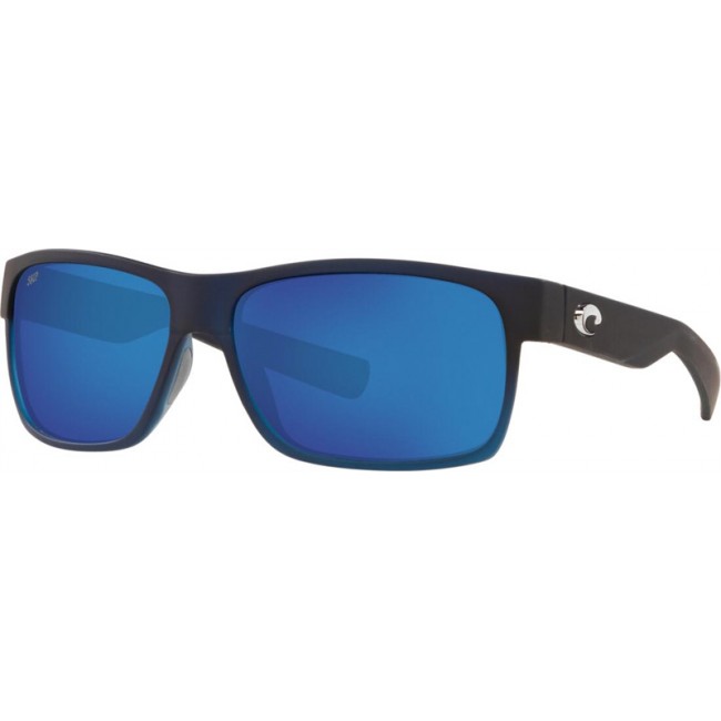 Costa Half Moon Sunglasses Bahama Blue Fade Frame Blue Lens