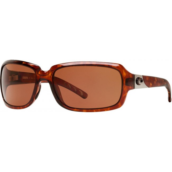 Costa Isabela Sunglasses Tortoise Frame Copper Lens