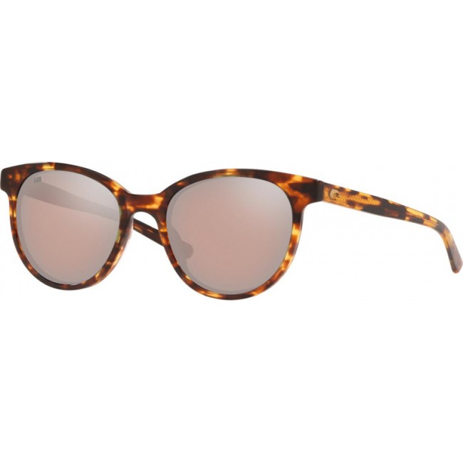 Costa Isla Sunglasses Tortoise Frame Copper Silver Lens