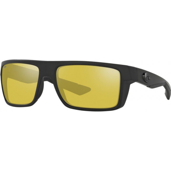 Costa Motu Sunglasses Blackout Frame Sunrise Silver Lens