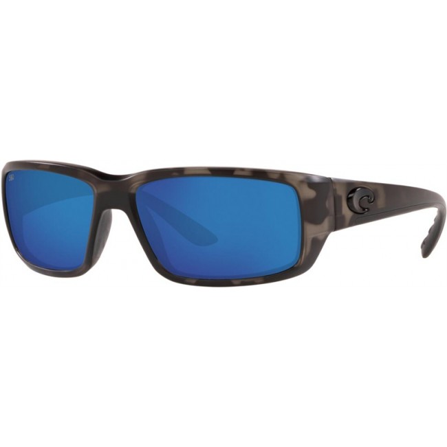 Costa Ocearch Fantail Sunglasses Tiger Shark Ocearch Frame Blue Lens