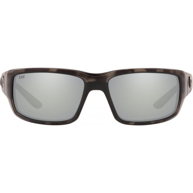 Costa Ocearch Fantail Sunglasses Tiger Shark Ocearch Frame Grey Silver Lens