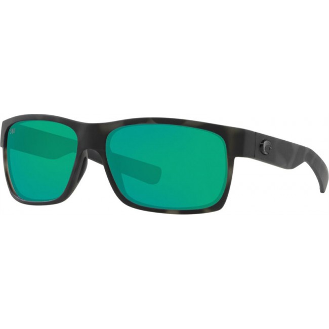Costa Ocearch Half Moon Sunglasses Tiger Shark Ocearch Frame Green Lens