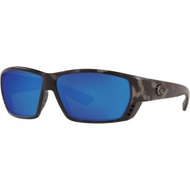 Costa Ocearch Tuna Alley Sunglasses Tiger Shark Ocearch Frame Blue Lens