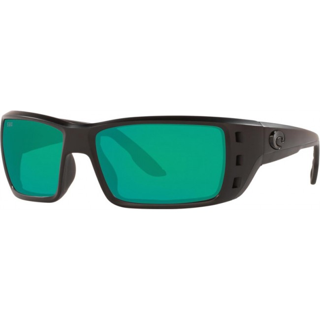 Costa Permit Sunglasses Blackout Frame Green Lens
