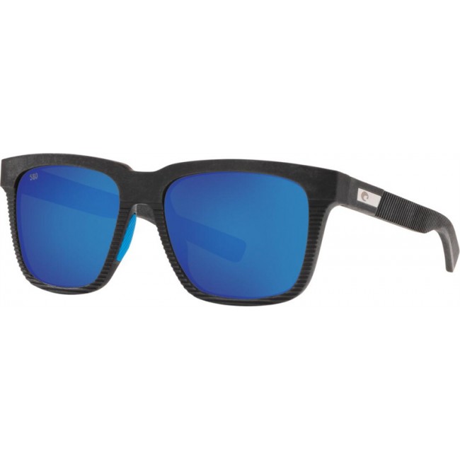 Costa Pescador Sunglasses Net Gray With Blue Rubber Frame Blue Lens
