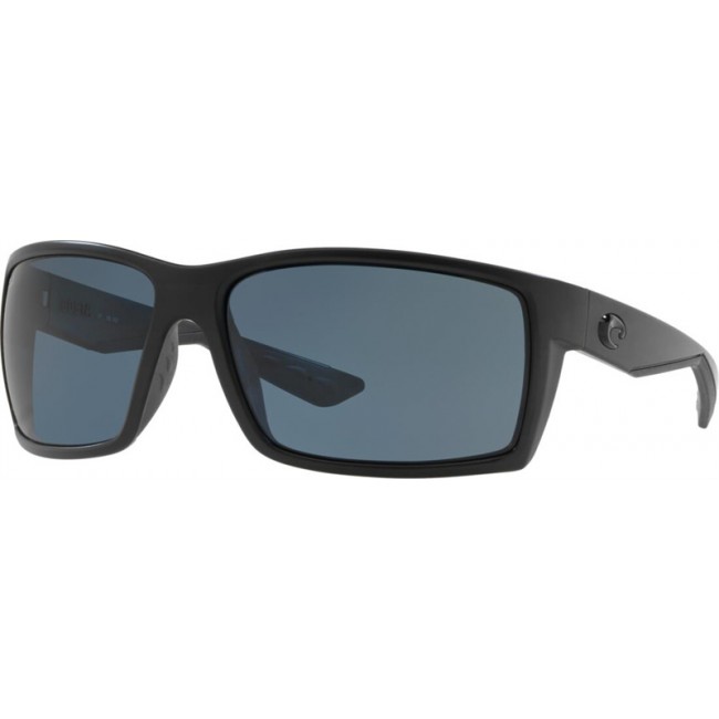 Costa Reefton Sunglasses Blackout Frame Grey Lens