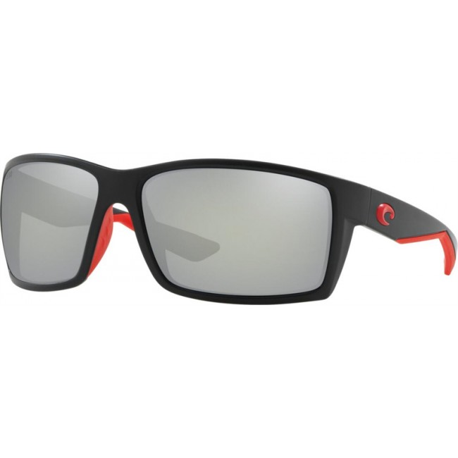Costa Reefton Sunglasses Race Black Frame Grey Silver Lens