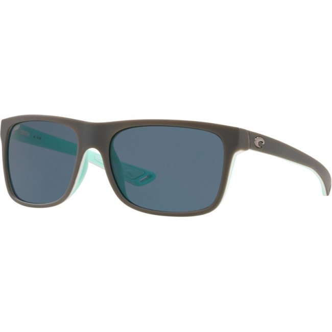 Costa Remora Sunglasses Matte Gray/White/Mint Frame Grey Lens