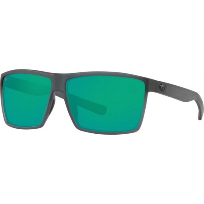 Costa Rincon Sunglasses Matte Smoke Crystal Frame Green Lens