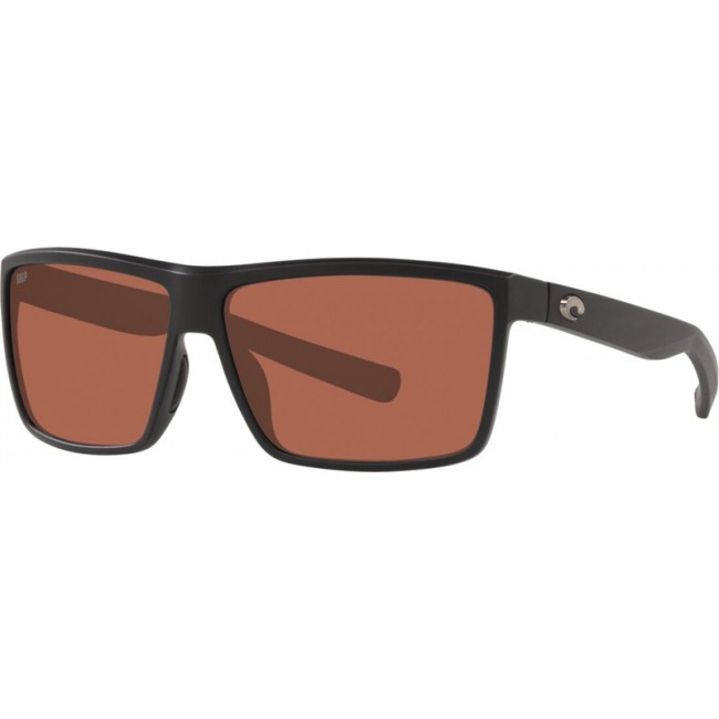 Costa Rinconcito Sunglasses Matte Black Frame Copper Lens