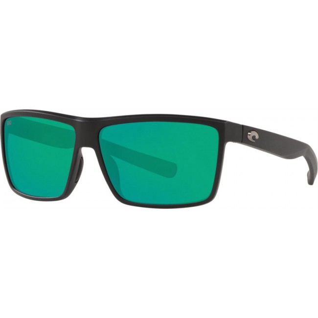 Costa Rinconcito Sunglasses Matte Black Frame Green Lens